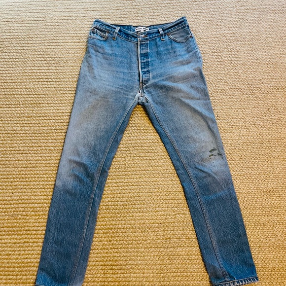 Re/done Levi Sz 27 light wash straight